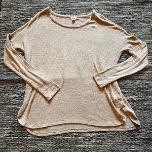 Garage light weight light brown knit sweater